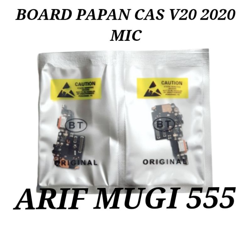 BOARD PAPAN KONEKTOR CONECTOR CHARGER VIVO V20 2020 PLUG IN MIC ORIGINAL