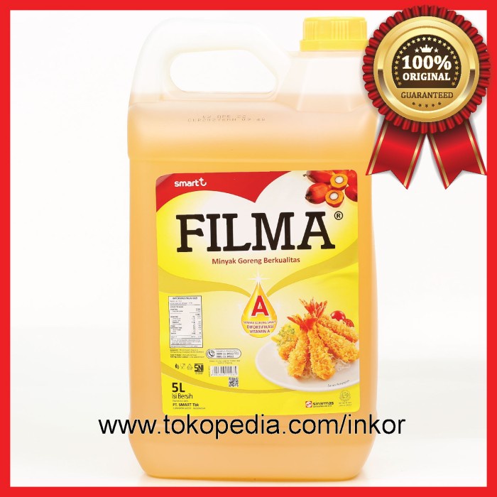 

FILMA MINYAK GORENG SAWIT DIFORTIFIKASI VITAMIN A JERIGEN 5L