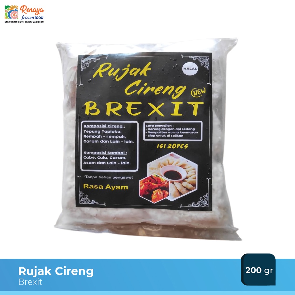 

Cireng Bumbu Rujak Brexit Rasa Ayam Frozen Food Halal Original Isi 20 Terlaris - Renaya.Frozen