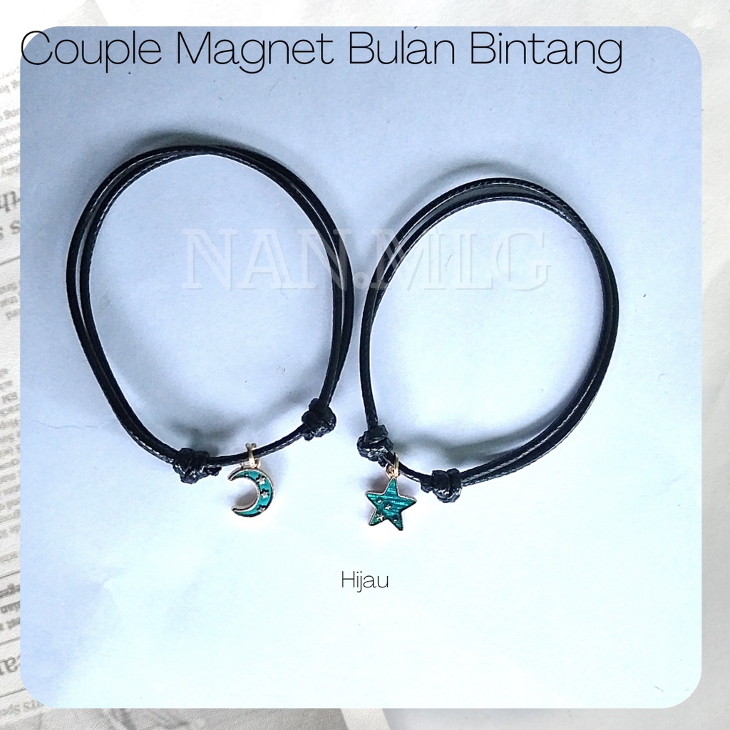 Gelang Couple Magnet Bulan bintang