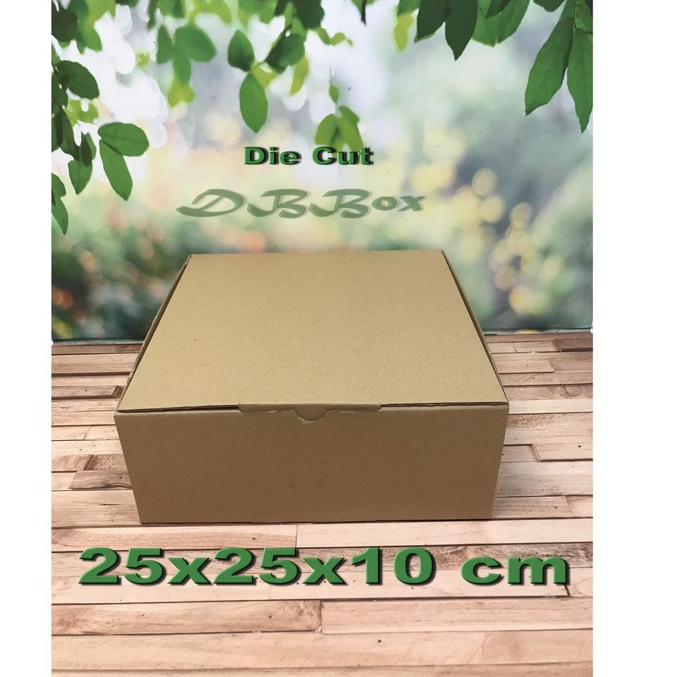 

【TERSEDIA & COD】 ( 5 Pcs ) Kardus uk. 25x25x10 cm...Die Cut untuk kotak kue Tart -Aksesoris- dll, m