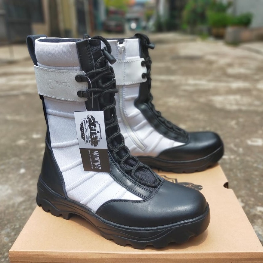 SEPATU PDL NINJA PROVOS TNI MARCHAZ KULIT SAPI ASLI SEPATU PDL PROVOS POLRI SECURITY SATPAM DINAS