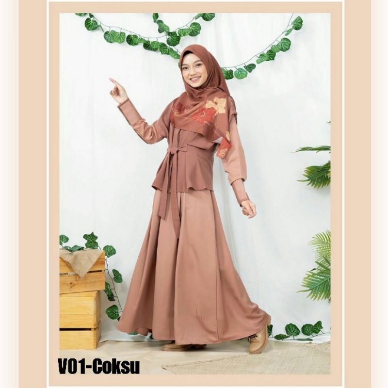 Gamis Premium - Dress Terbaru- Baju Busana Muslim Wanita Busui