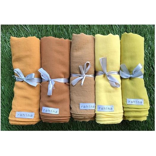 Pasmina Kulit Jeruk/ Pashmina Shawl Cotton Import Jilbab Kerudung Phasmina / Katun Rahina Tokomodeu