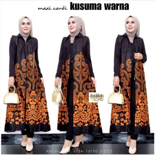 GROSIR BATIK MAXI CARDI KUSUMA WARNA