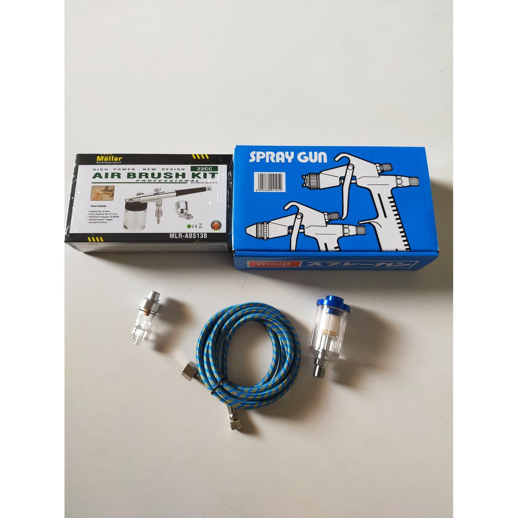 PROMO Paket spray gun-Air brush-Air filter-Selang air brush