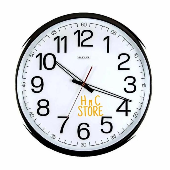Ukuran X-Tra Besar Diameter 50Cm, Jam Dinding Sakana 715 Ori