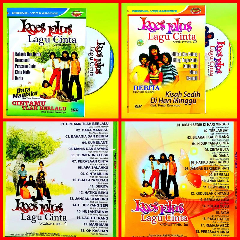 KASET VCD KARAOKE KOES PLUS FULL ALBUM LENGKAP - KASET MUSIK POP KENANGAN TEMBANG NOSTALGIA-VCD KARA