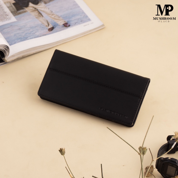 Dompet Cowok Branded Kulit Sintetis Planet Ocean Original Keren - Wallet Pria Model Lipat Panjang