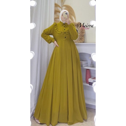 mairra dress // gamis ceruti bebydol // gamis resleting depan // gamis mairra dress // gamis busuy f