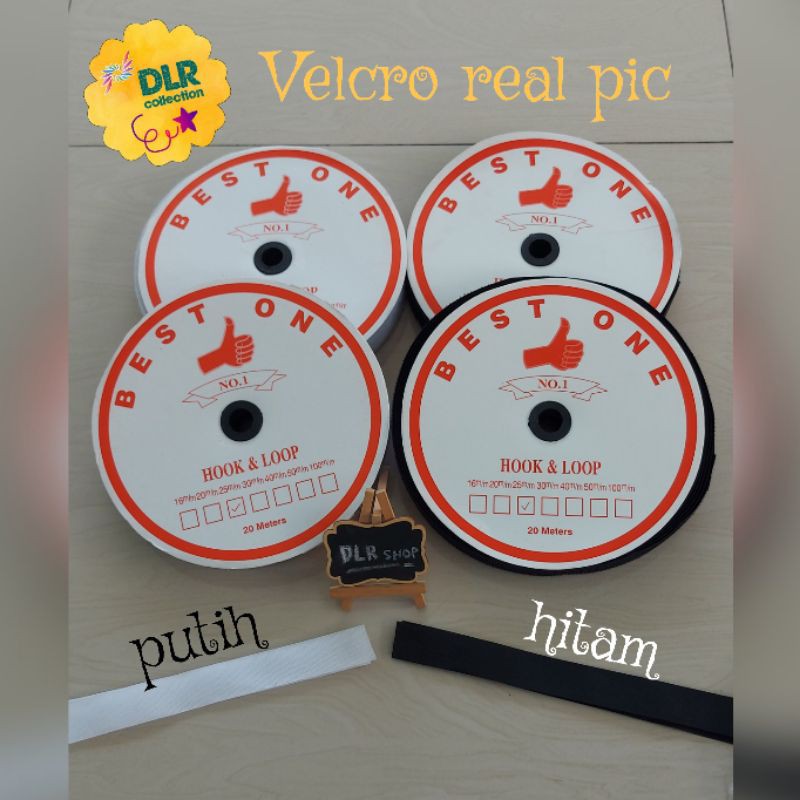 

Velcro/faster tape/perekat tas ukuran 1 inch/25 mm/2.5 cm