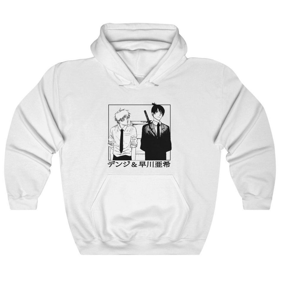 Hoodie Denji x Aki the Chainsaw Man Anime Manga Premium Unisex