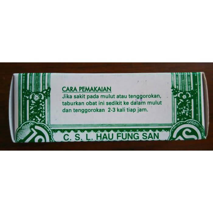 

TERBARU CHENG SIE LUNG HAU FUNG SAN ( CSL ) - OBAT SARIAWAN !!!