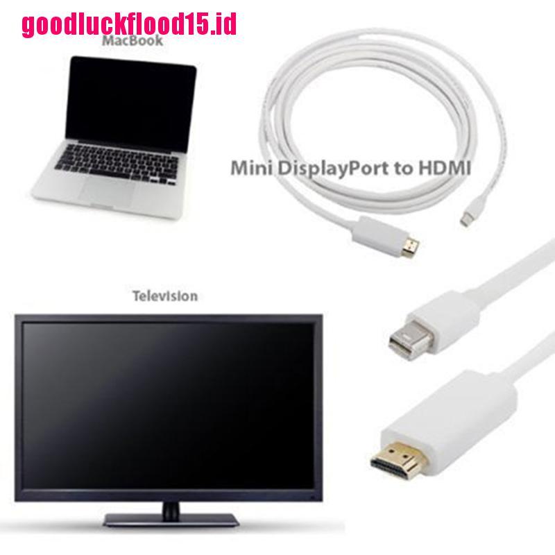 (LUCKID) Kabel Adapter Mini Display Port Ke HDMI TV AV HDTV Untuk MAC Macbook