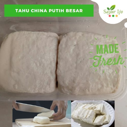 

Tahu Cina Putih 1 Pcs Utuh Besar Fresh Homemade Tahu Sutra Sayur Segar