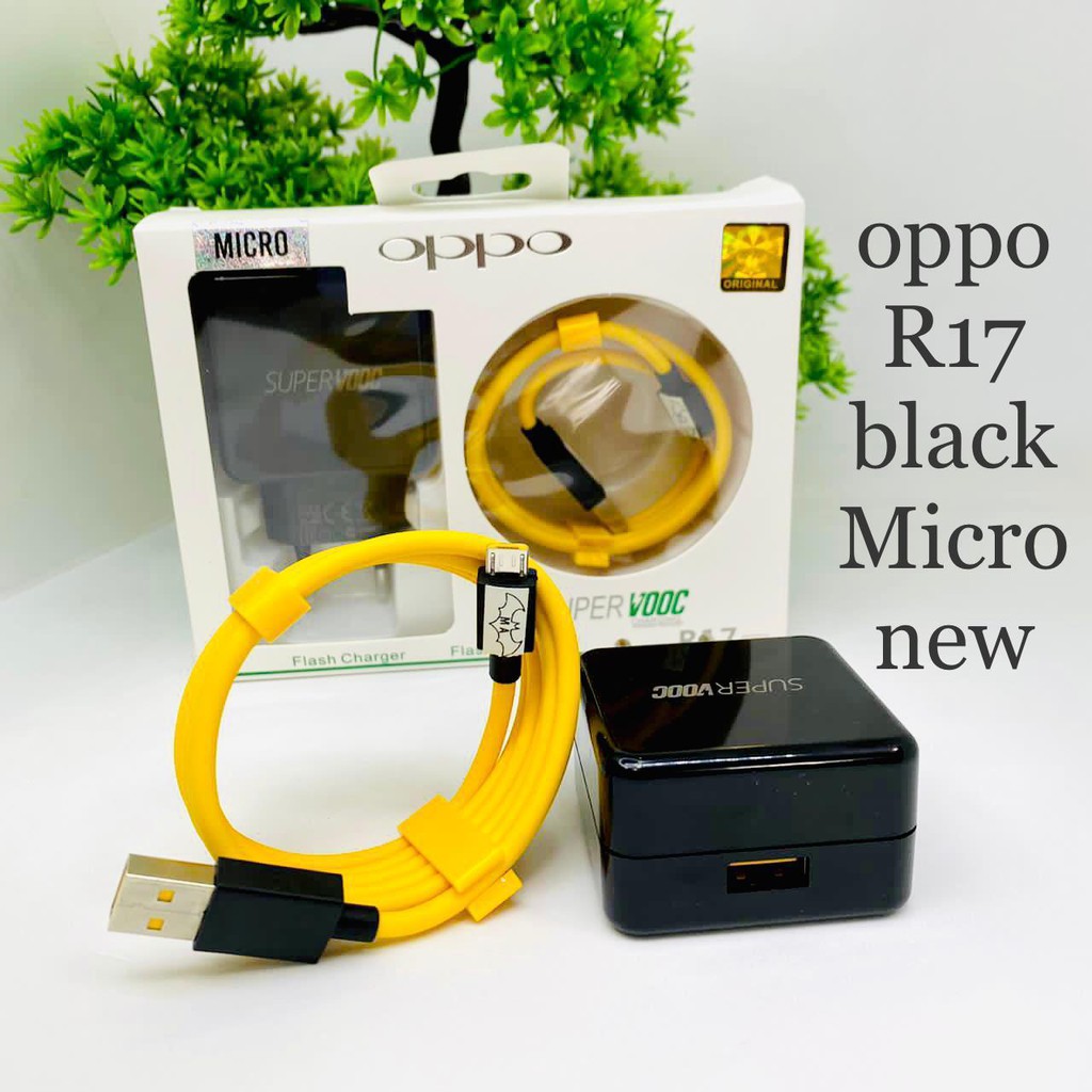 TRAVEL CHARGER OPPO R17 MICRO-USB &amp; R17 TYPE C VOOC ORIGINAL FLASH CHARGING