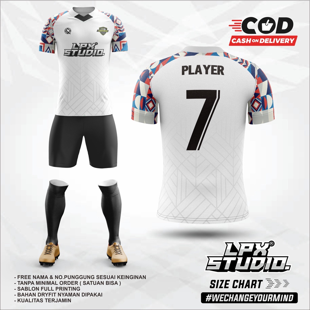 Jersey Baju Sepak Bola | Futsal | Volly Custom New Free Name