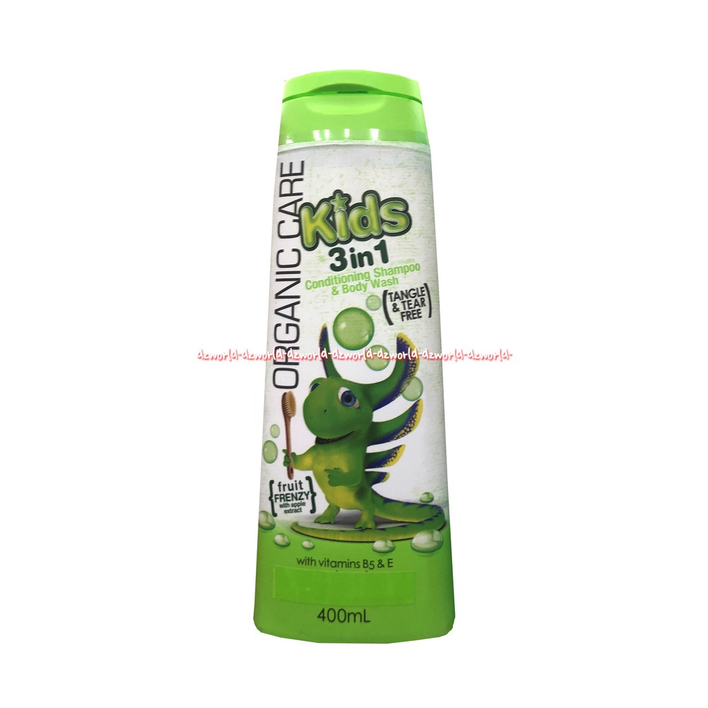 Organic Care Kids Conditioning Shampoo Body wash 3in1 400ml Sabun Shampoo Bayi