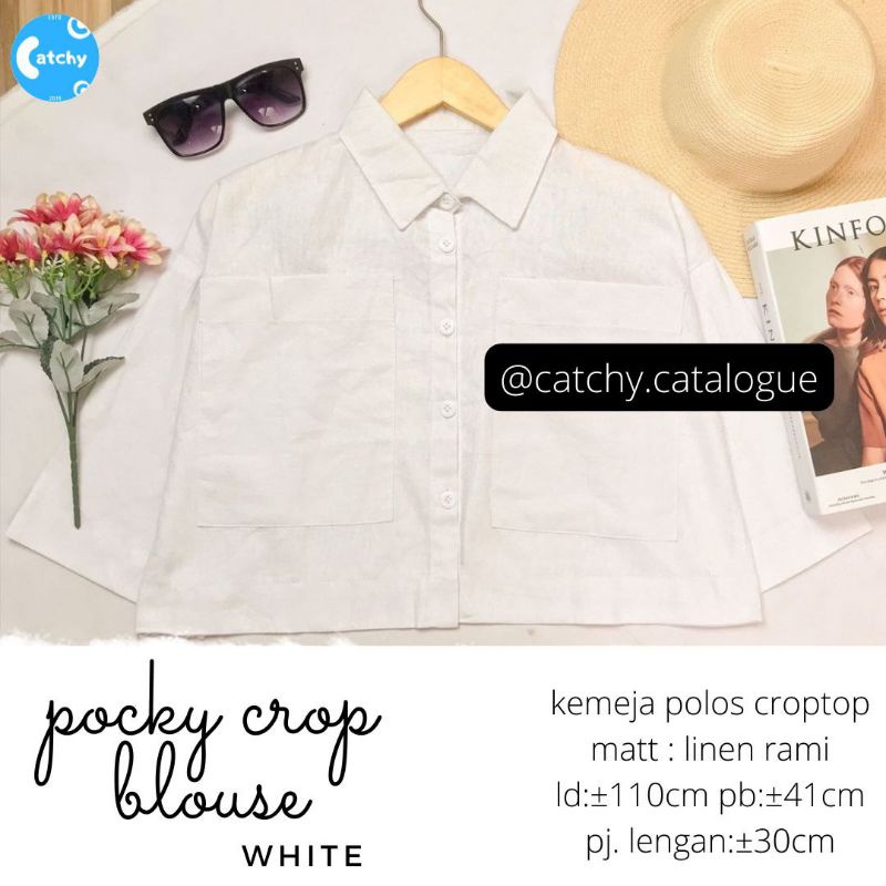 POCKY CROP BLOUSE BY CATCHY (CROP TOP) Blouse muslimah rekomeded