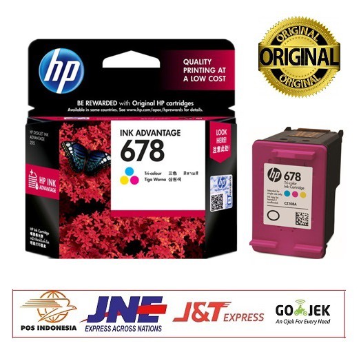 Tinta HP 678 TRI-COLOR INK CARTRIDGE Original