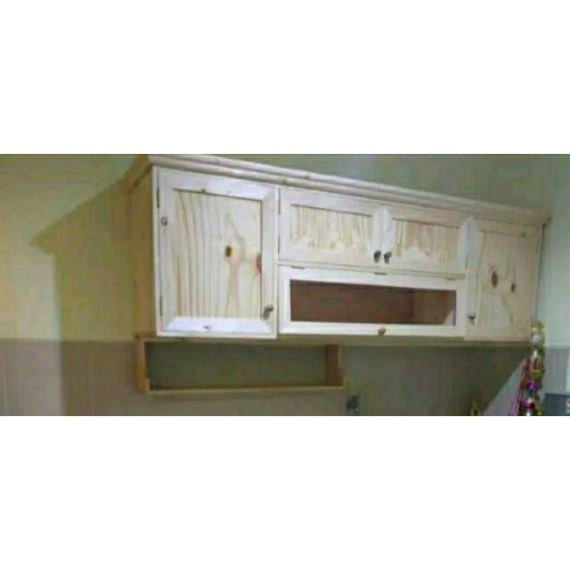 Kitchen set rak dapur kayu jati minimalis jepara