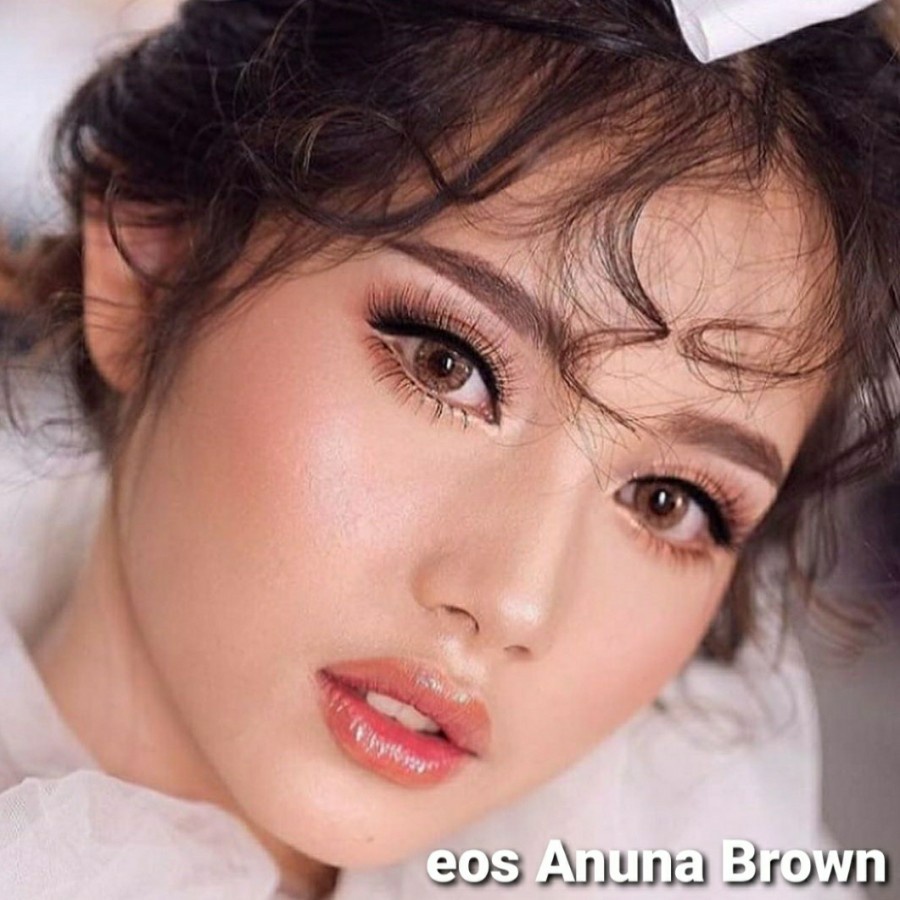 Softlens ANUNA BROWN, GREY, GREY BLUE by EOS NORMAL s.d MINUS -8.00 Softlens Korea