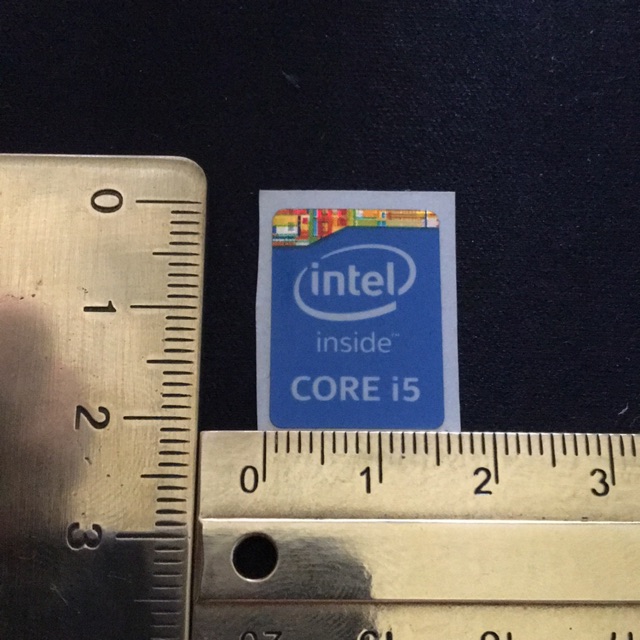Stiker Sticker intel Core i5 gen 4-5