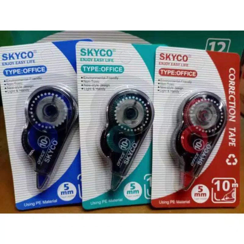 

tip ex kertas / corection tape kertas merek skyco