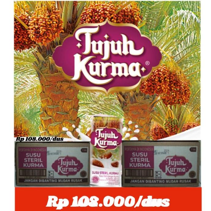 

[COD] tujuh kurma susu steril 200ml/dus 12's [COD]
