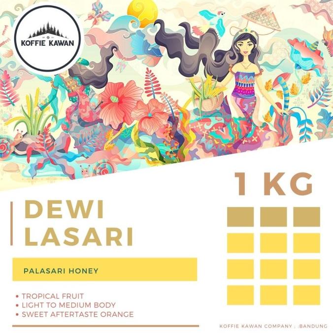 

Kopi arabika specialty honey Dewi Lasari by Koffie Kawan roastery 1kg