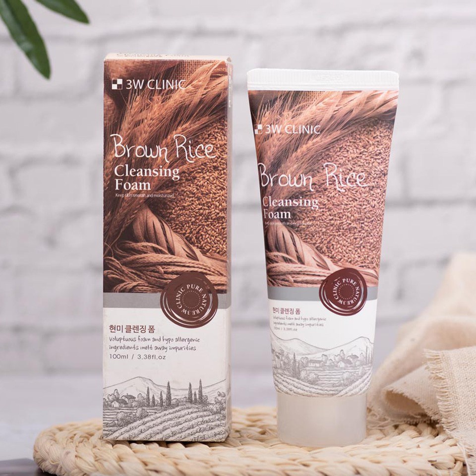 3w Clinic Brown Rice Cleansing Foam 100ml