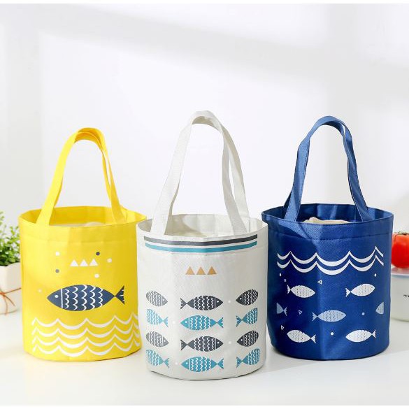 BABY STORE01 - TB109 TAS BEKAL BULAT HANDBAG LUNCH BAG/BEKAL/PIKNIK INSULATED TAHAN PANAS/DINGIN