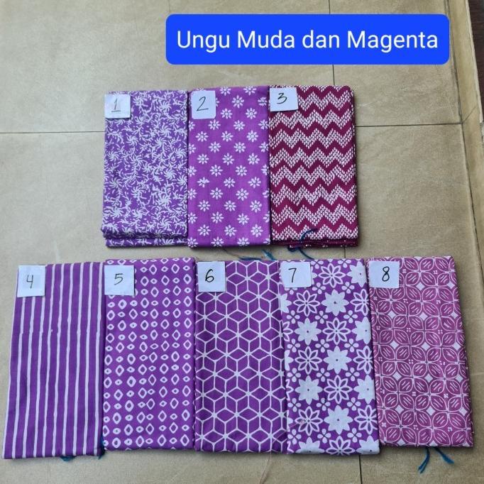 BATIK WANITA KAIN BATIK GARUTAN WARNA UNGU (0101319) STOK TERBATAS