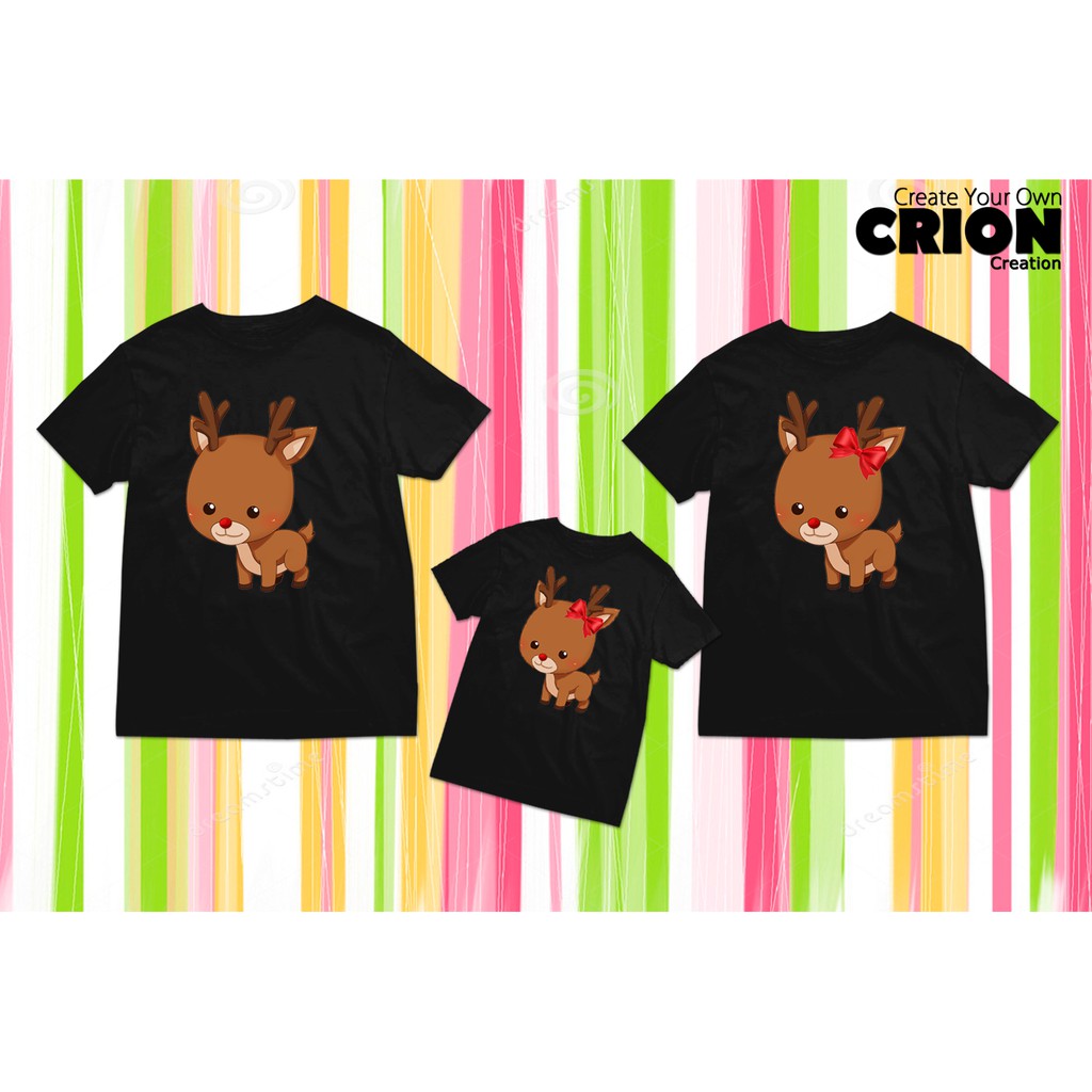 Kaos Natal Couple Family - Family Rusa Natal - By Crion