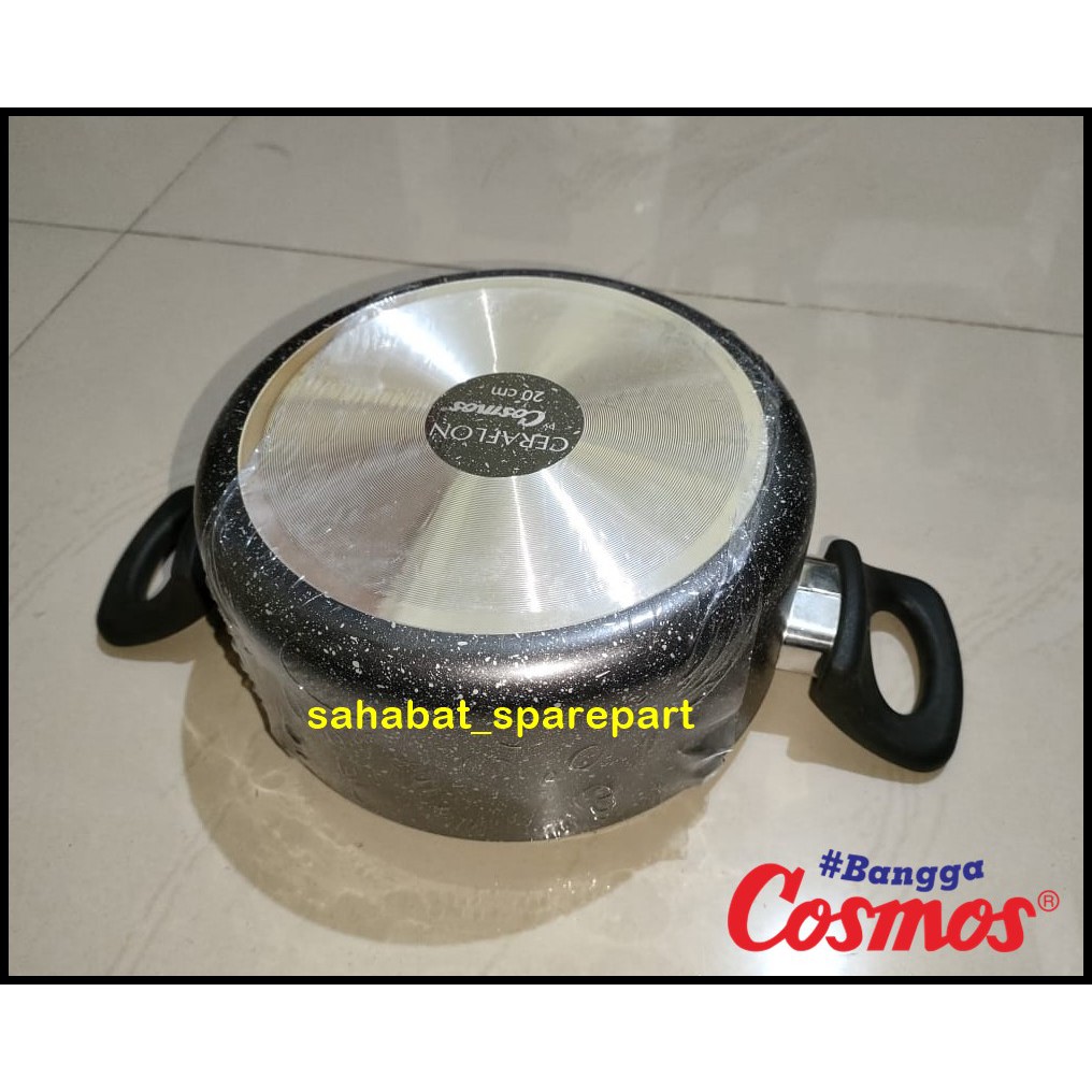 PANCI TUTUP KACA DUTCH OVEN COSMOS MARBLE 20 CM ORIGINAL