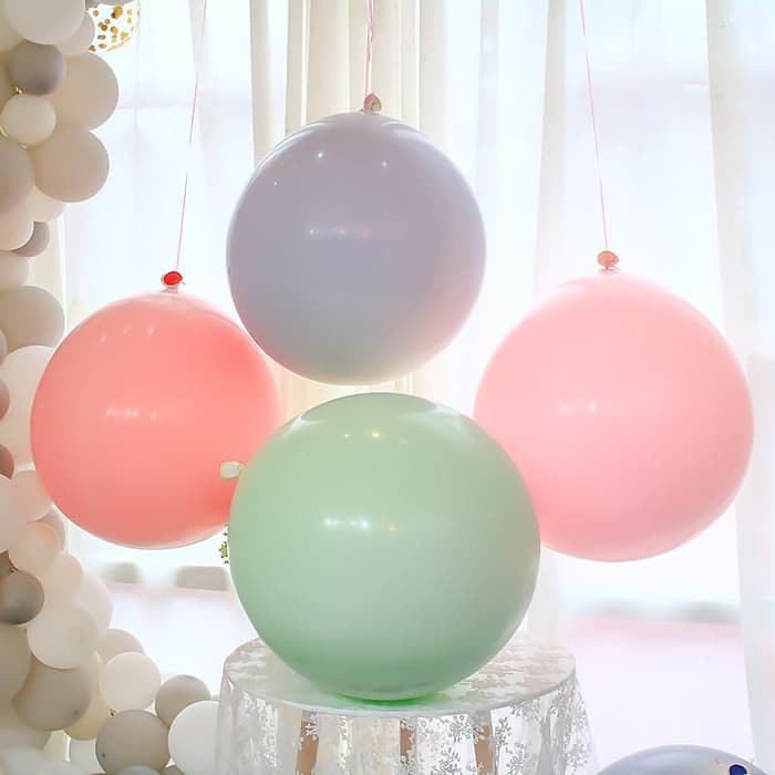 Balon Macaron Mix 18 inch Per 5pcs /Balon Macaron Besar /Balon