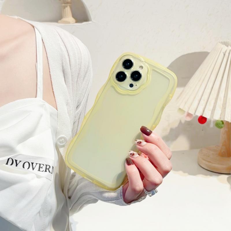 Soft Case TPU Transparan Warna Permen Macaron Untuk iPhone XR 7plus 8plus 7 8 11 12 13 Pro Max X XS