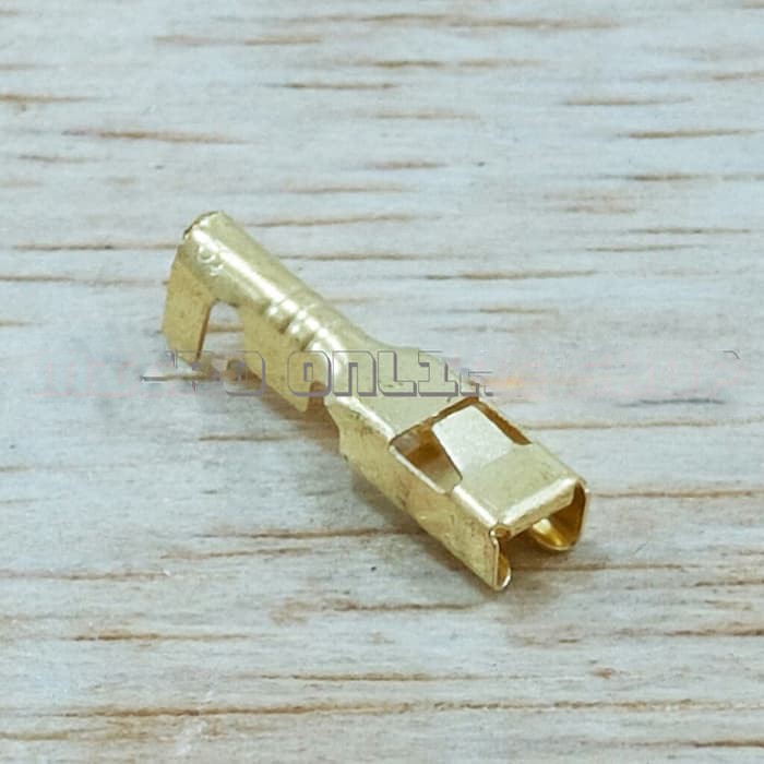 Skun Gepeng 4mm Cewek Female Kecil / Soket / Skun Motor / Skun kabel