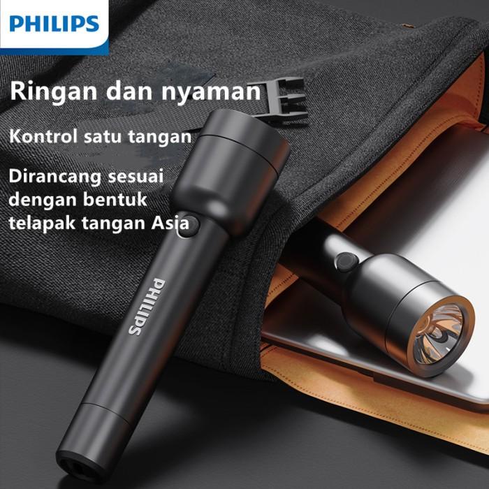 Philips Senter Led Flashlight / Senter Mini Led Super Terang Tahan Air