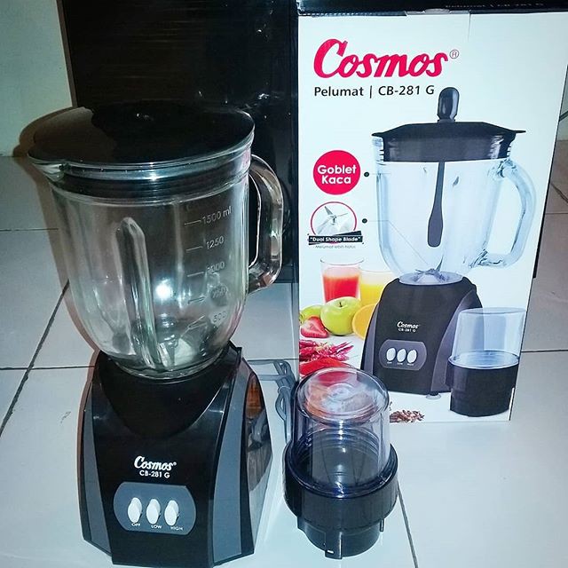 Blender Listrik 2in1 Cosmos Goblet Kaca CB-281 G