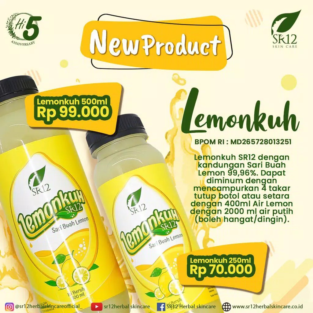 Lemonkuh sr12/Lemonku/Lemonkuh sr12 Untuk Diet/Lemonkuh Sari Lemon sr12/Lemon Kurus/Lemonku sr12