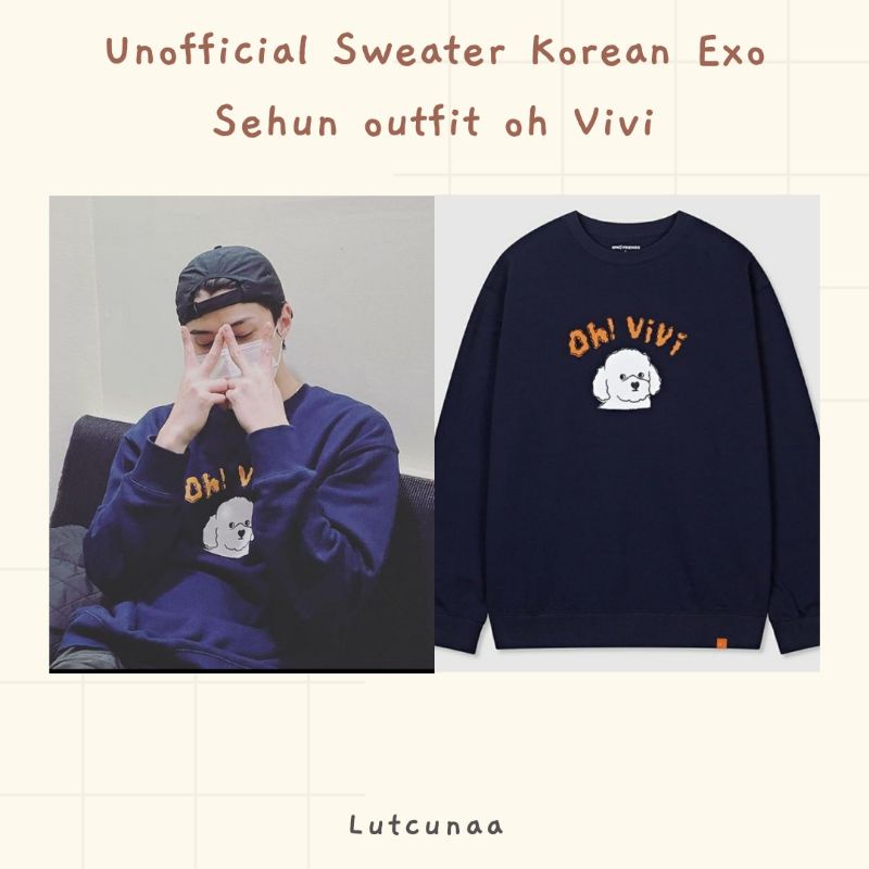 Pre-order Unofficial SWEATER Exo Sehun oh Vivi