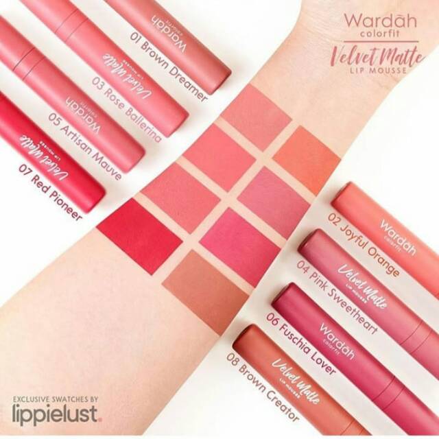 ❤️GROSIR❤️ WARDAH COLORFIT VELVET MATTE LIP MOUSSE / LIP CREAM LEMBUT