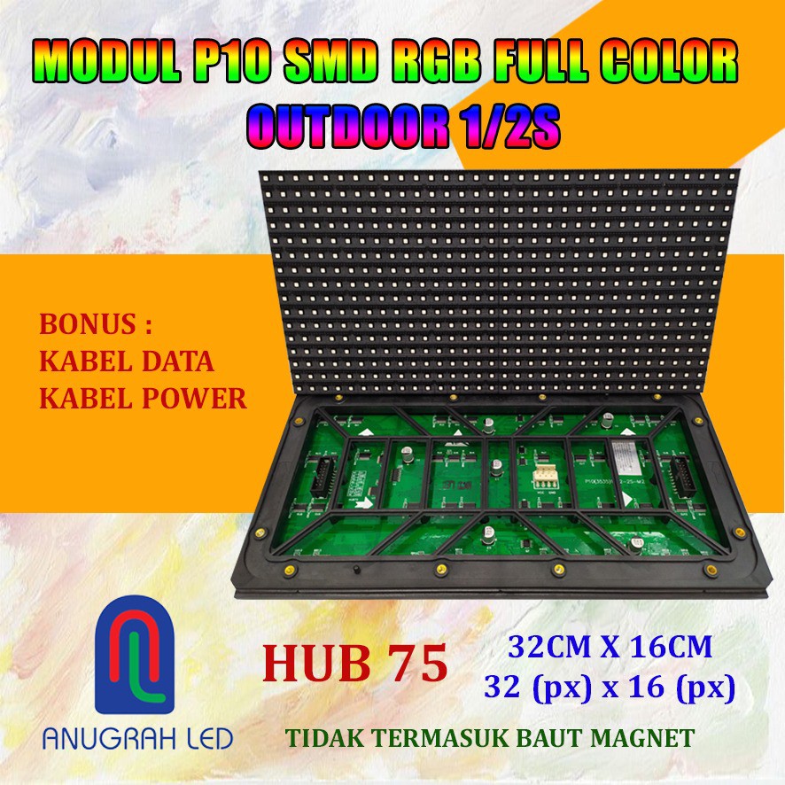 LED MODUL P10 FULL COLOR RGB SMD OUTDOOR 2 SCAN