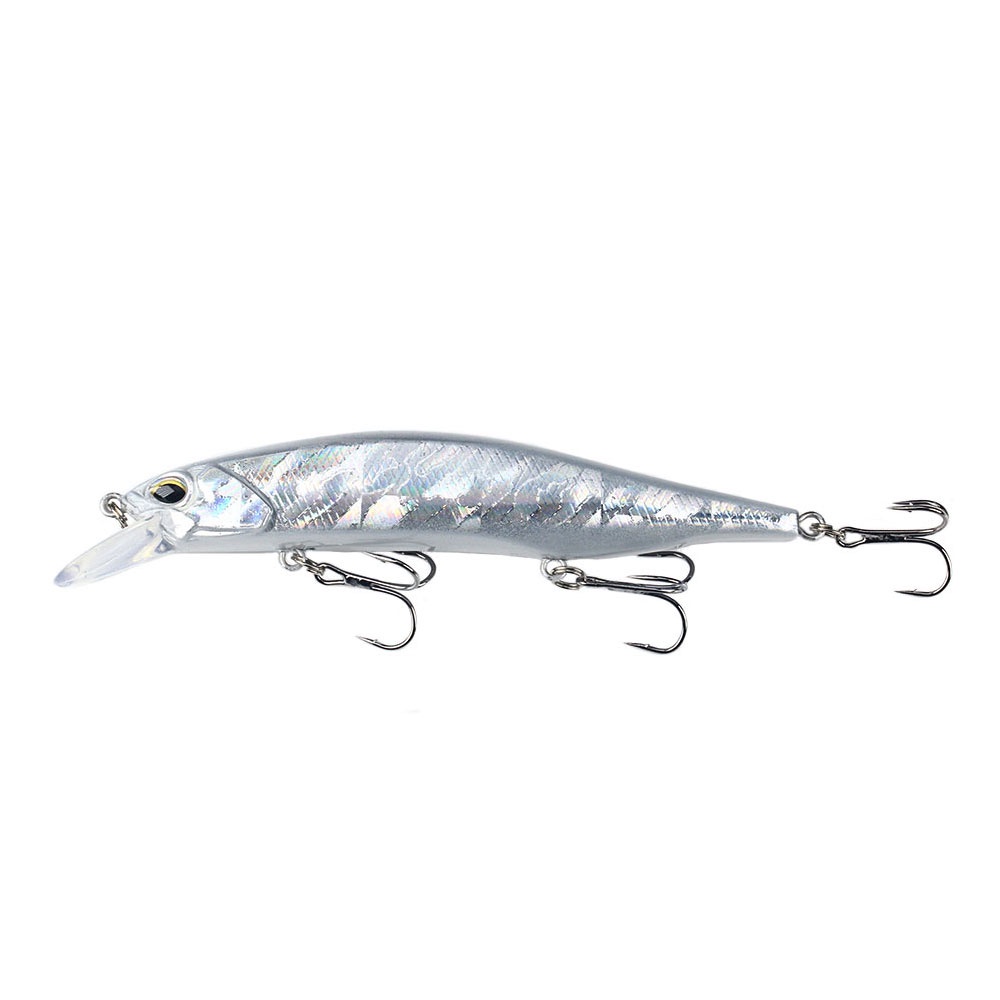 Hengjia Umpan Pancing Bentuk Ikan Kecil 12CM 15G Casting Big Minnow Fishing Lure Equipped 3 Fishing Hook