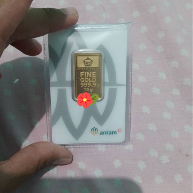 LM ANTAM 10 GRAM KEMASAN PRESS TERBARU 2020 SERTIFIKAT TERTERA DI BELAKANG KEMASAN PRESS