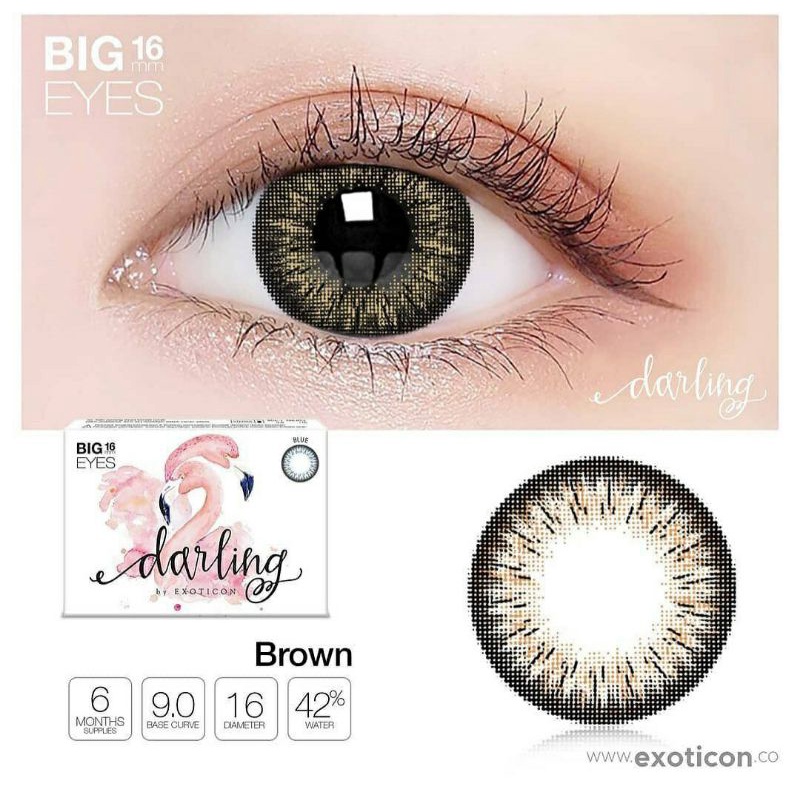 SOFTLENS DARLING BIG EYES. NORMAL/MINUS (s.d -6.00) MADE IN KOREA