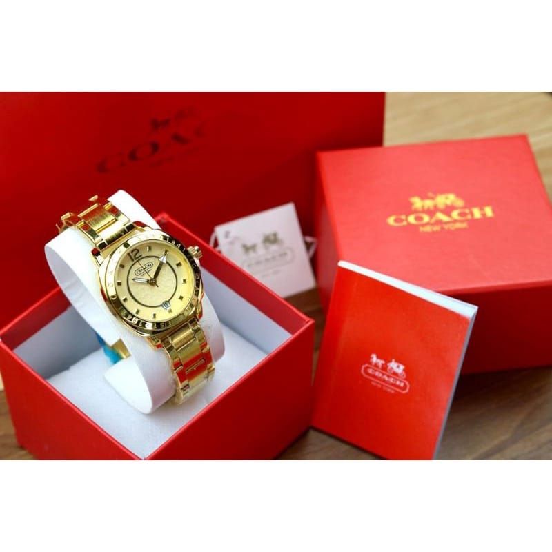 SUPER QUALITY - COACH WANITA JAM TANGAN TERLARIS MATERIAL STAINLISS STEEL WOMEN STYLE BISNIS JAM TANGAN WANITA