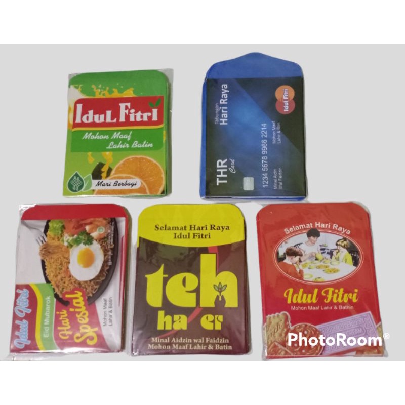 

Amplop Angpao Lebaran Unik Snack Murah Ukuran Medium 1pack (isi 10pcs)