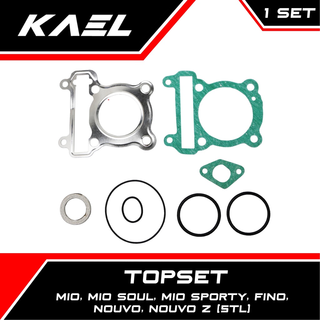 Topset Yamaha Mio 5TL-Sporty-Smile &amp; Fino Karbu &amp; Nouvo Lama-Old-Z Top Set Gasket-Paking-Packing Kit